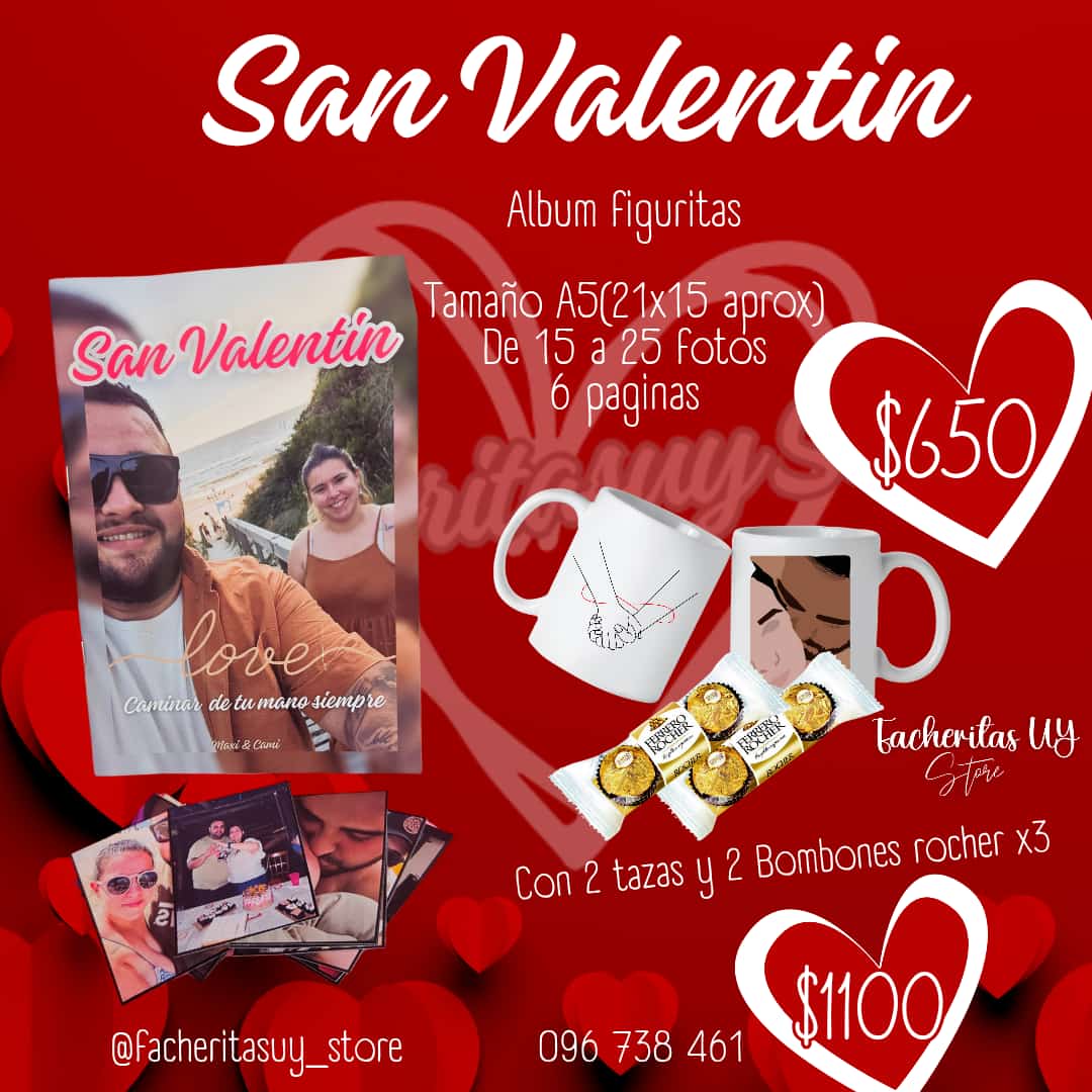 Album figuritas MAS 2 TAZAS Y 2 BOMBONES ROCHER x3